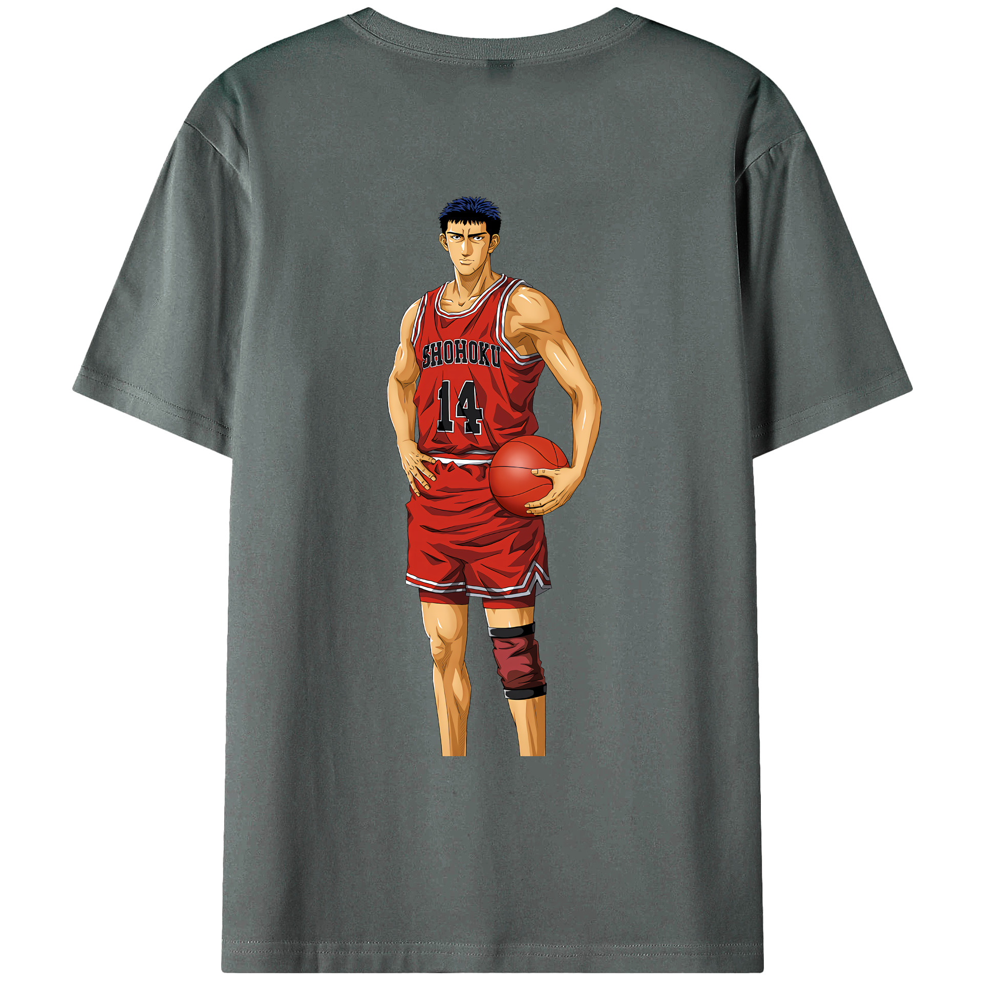 （画像用） SLAM DUNK／スラムダンク 綿100％ メンズ半袖Tシャツ（バックプリント） 通気性